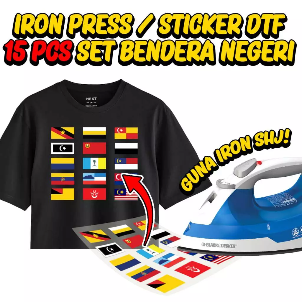 diy hari merdeka sticker dtf iron press 15pcs set bendera negeri diy hari merdeka sticker dtf iron press 15pcs set bendera negeri
