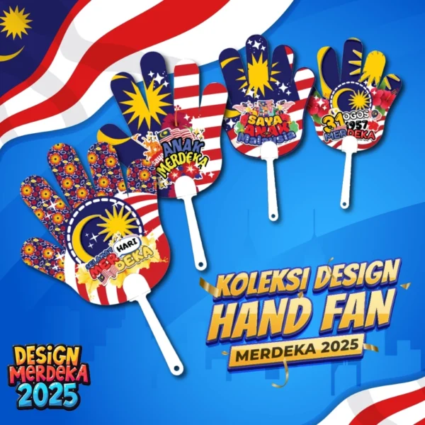 Inflatable For Merdeka Kipas Tangan Merdeka 2025 Hand Fan for Malaysia Independence Day ...