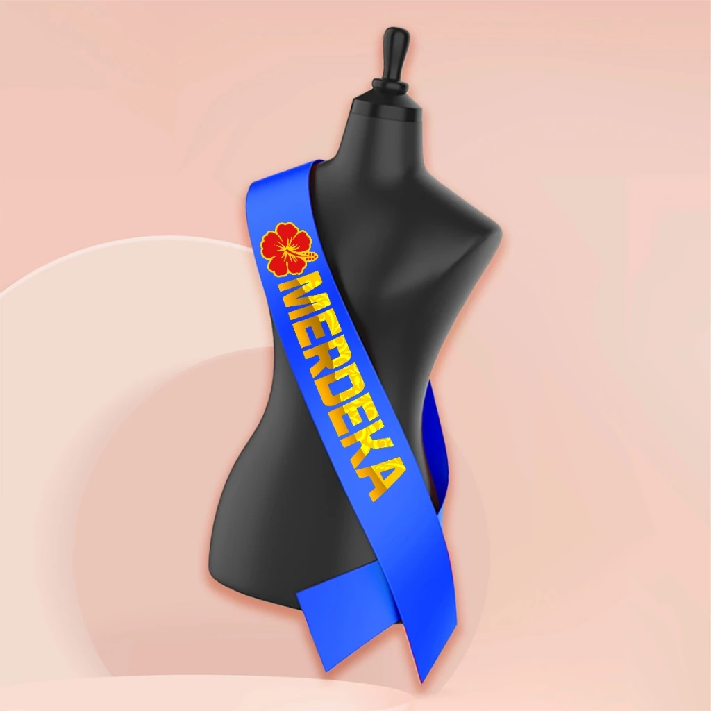 B01 SELEMPANG Hari Merdeka untuk Peragaan Hari Kebangsaan Malaysia FREE PIN Rekaan Menarik Warna Putih/ Biru/ Merah - Image 15