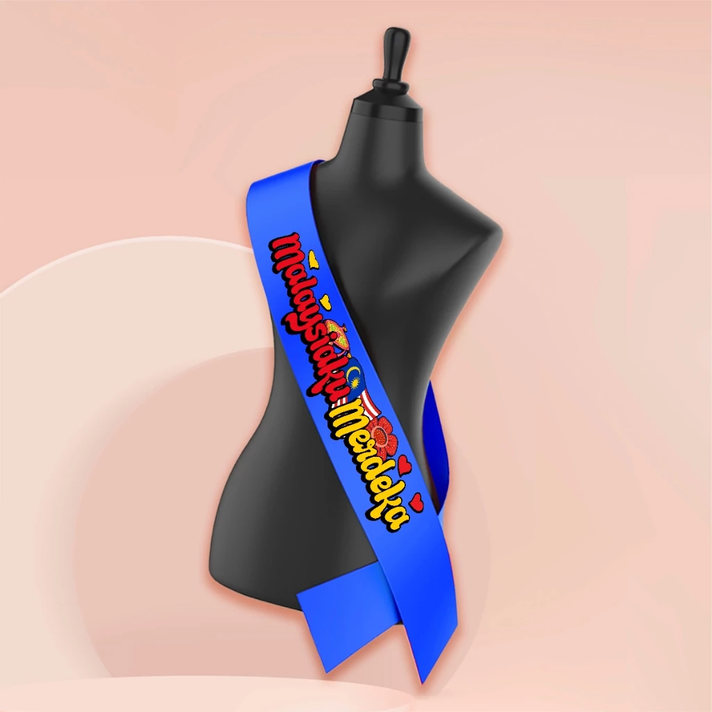 B03 SELEMPANG Hari Merdeka untuk Peragaan Hari Kebangsaan Malaysia FREE PIN Rekaan Menarik Warna Putih/ Biru/ Merah - Image 13