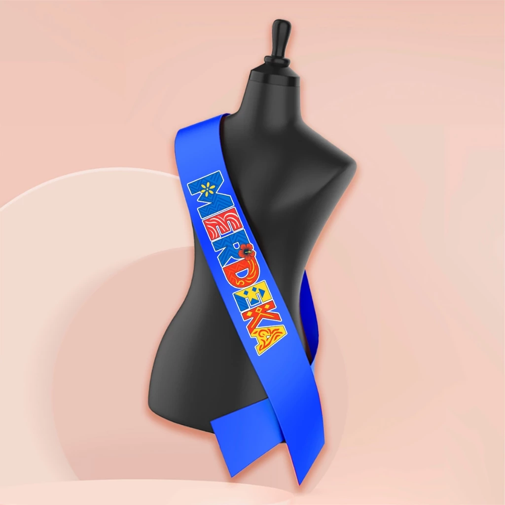 B04 SELEMPANG Hari Merdeka untuk Peragaan Hari Kebangsaan Malaysia FREE PIN Rekaan Menarik Warna Putih/ Biru/ Merah - Image 12