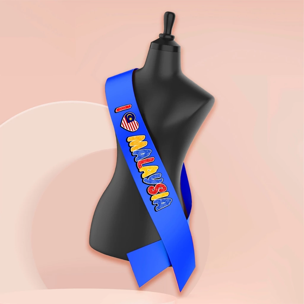 B06 SELEMPANG Hari Merdeka untuk Peragaan Hari Kebangsaan Malaysia FREE PIN Rekaan Menarik Warna Putih/ Biru/ Merah - Image 11