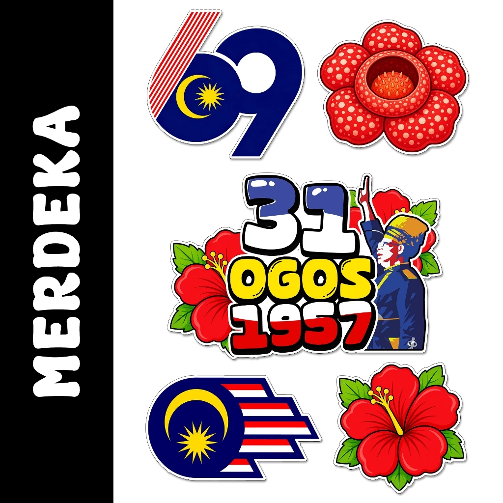 my-11134207-820l8-mp8tqqpanbin66 SET KAD Artcard 350gsm Hiasan Merdeka Bangunan, Makanan, PM Malaysia untuk Payung / Sepanduk (Siap Potong) - Image 7