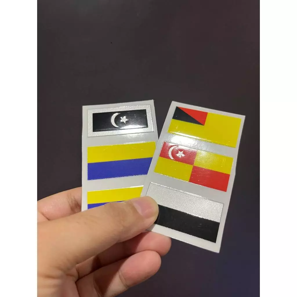 my-11134207-820lb-mp5w4o2fgljie7 Sticker UV DTF Bendera Negeri-negeri Malaysia 15pcs Glossy Finishing Waterproof - Image 3